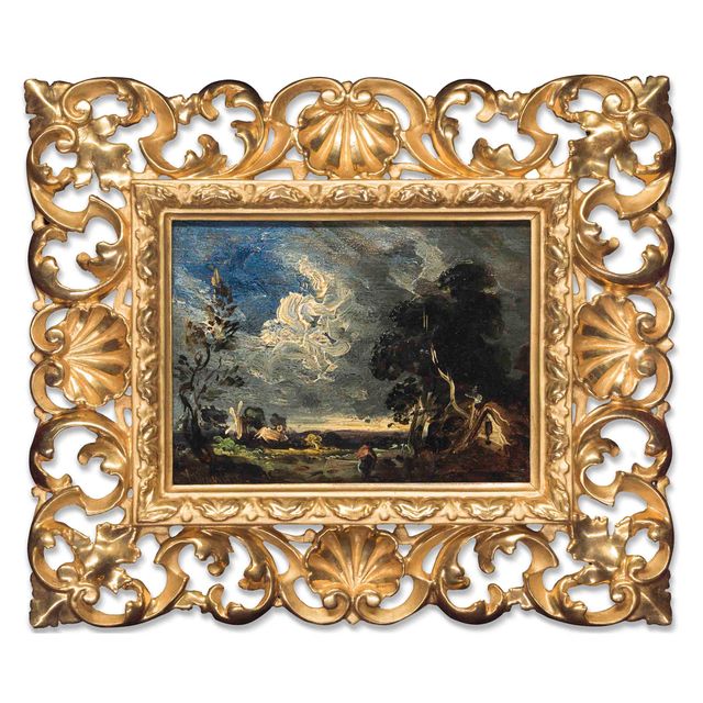 John Constable — Лесистый пейзаж с фигурой на тропинке