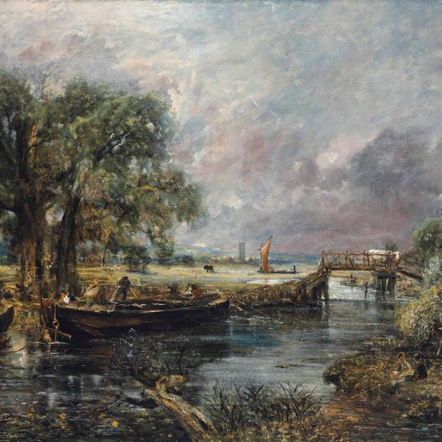 John Constable — Вид на улицу близ Дедхэма, эскиз в натуральную величину