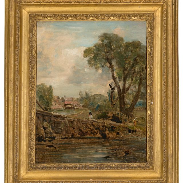 John Constable — Мельница во Флэтфорде с буксирной дорожки