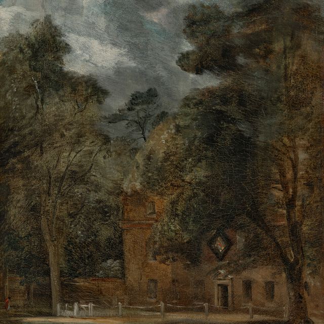 John Constable — Западный домик, Восточный Бергхольт, с водоразделом