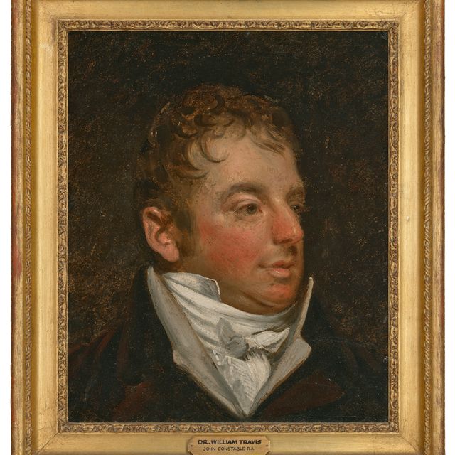 John Constable — Портрет Уильяма Трэвиса (ок.1752-1835), во весь рост, в черном сюртуке и белом галстуке