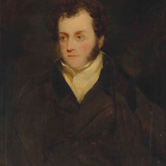 John Constable — Портрет джентльмена, традиционно идентифицируемого как Ланселот Арчер-Бертон (1789-1852), во весь рост, в белом галстуке и черном сюртуке