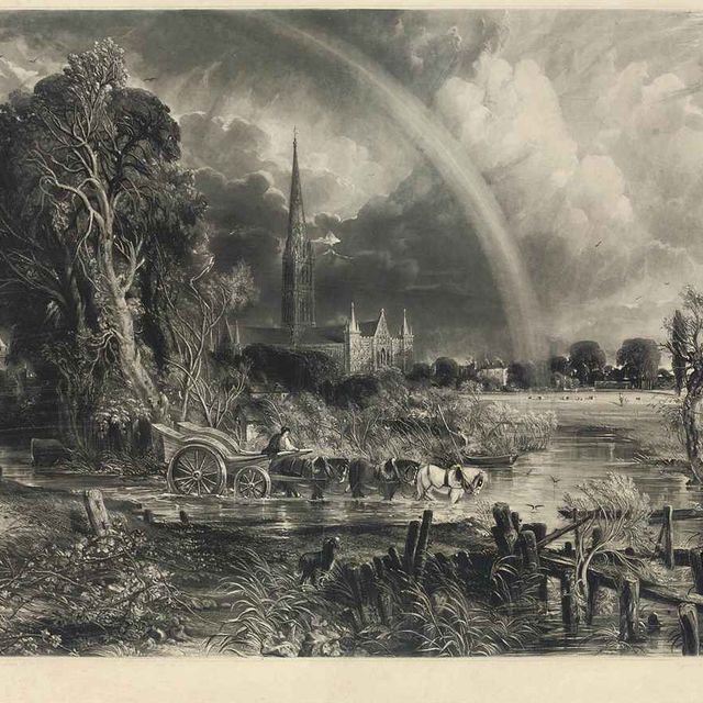 John Constable — Радуга, кафедральный собор Солсбери