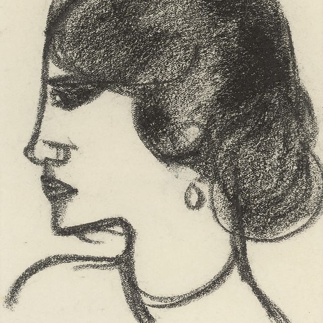 John Duncan Fergusson — Женщина с серьгой в ухе