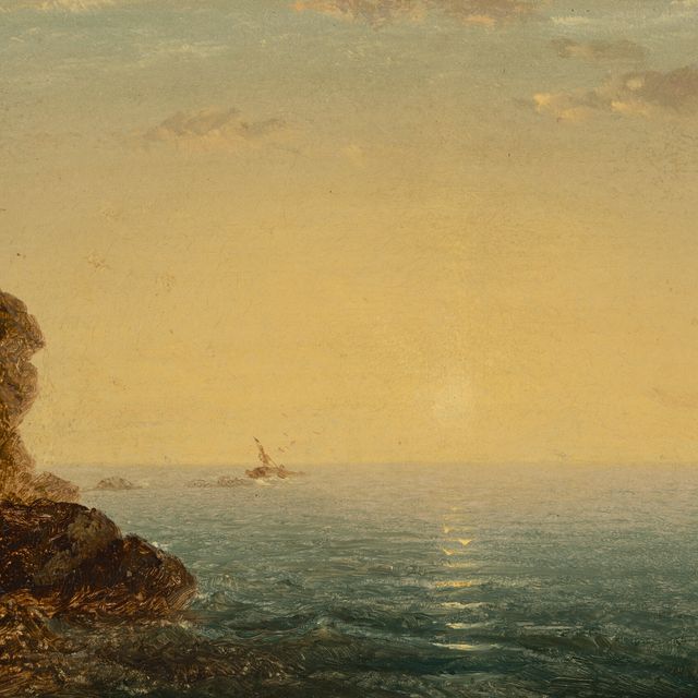 John Frederick Kensett — Закат над Ньюпортом