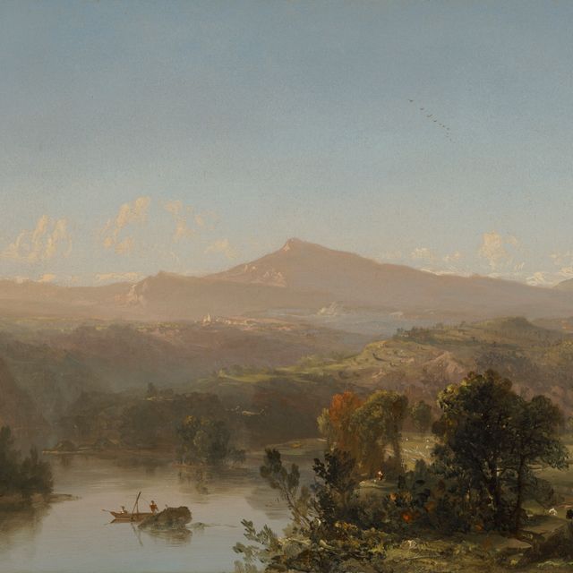 John Frederick Kensett — Вид на реку и горы