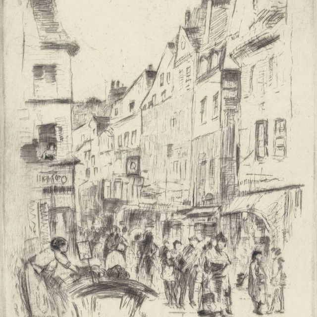 John Marin — Улица Муфтар, Париж