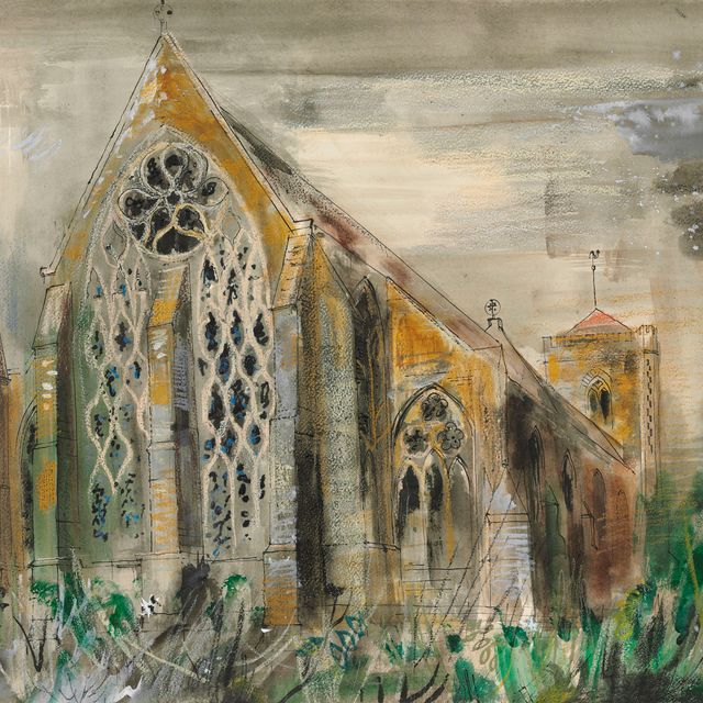 John Piper — Дорчестерское аббатство с востока