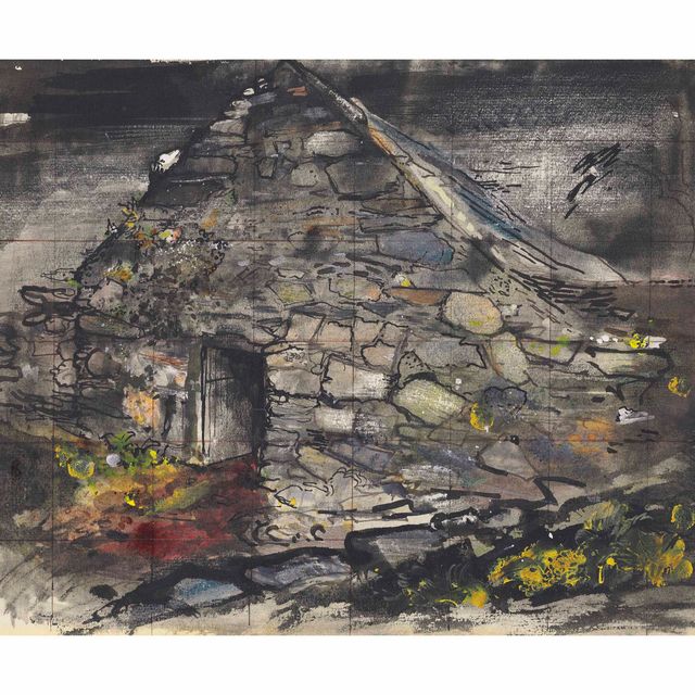 John Piper — Амбар, Cwm Cynfal, Сноудония