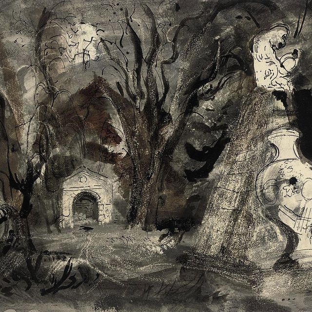 John Piper — Статуя в парке, Стоу