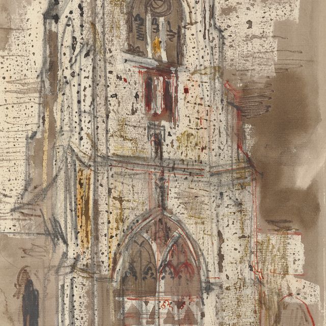 John Piper — Башня Кемпсфордской церкви, Глостершир