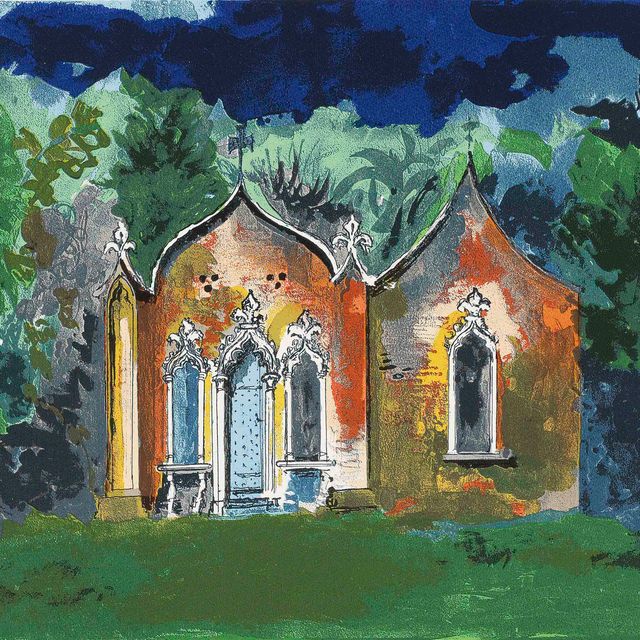 John Piper — Красный дом, Пейнсвик, Глос (Левинсон, 398)