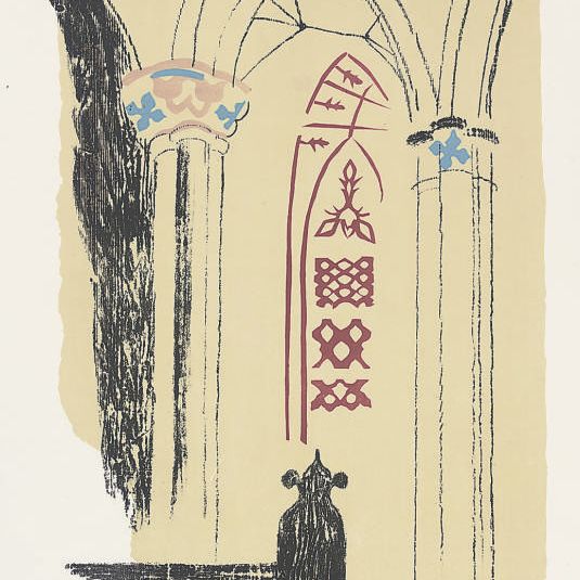 John Piper — Ллан-и-Блодуэлл, Шропшир, из ретроспективы церквей (Левинсон, 128)