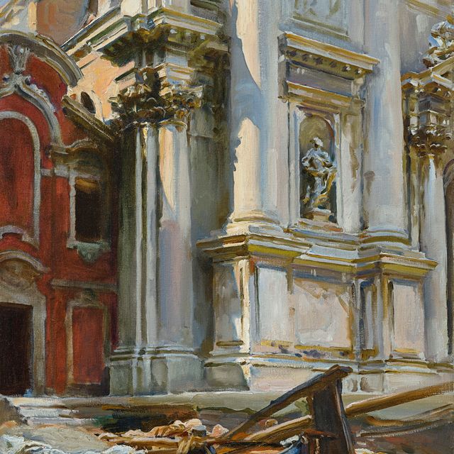 John Singer Sargent — Угол церкви Сан-Стае, Венеция