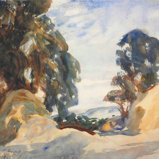 John Singer Sargent — Пейзаж с деревьями