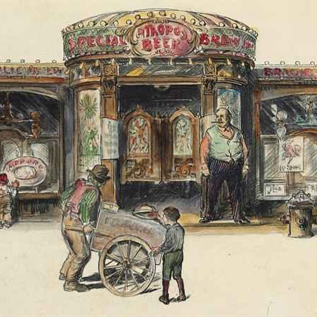 John Sloan — "Салун в Нью-Йорке"