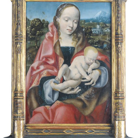 Joos Van Cleve — Дева Мария с младенцем