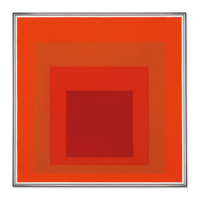 Josef Albers — Этюд в честь Площади: Красный тетрахорд