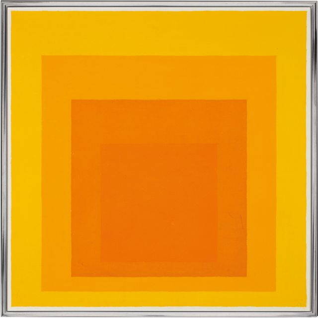 Josef Albers — Этюд в честь Площади: с шафраном