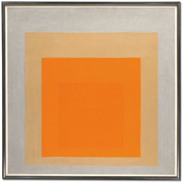 Josef Albers — Этюд в честь Площади: Мягкий цитрусовый