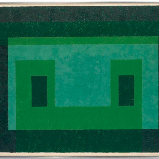 Josef Albers — Довольный зеленый