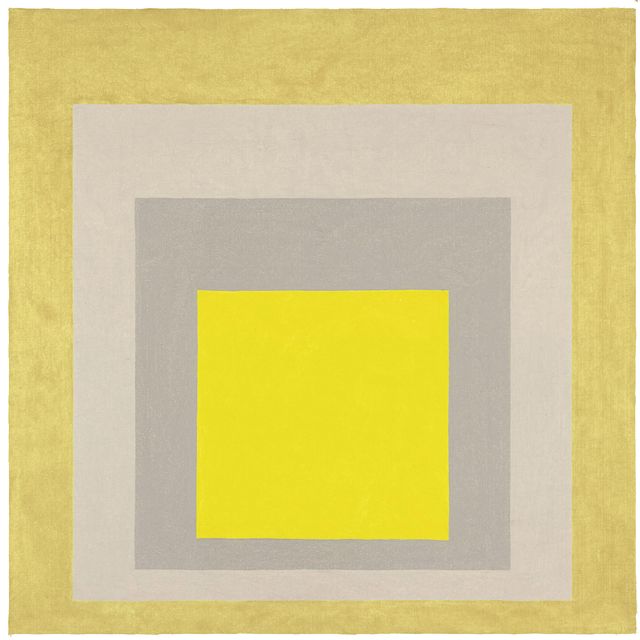 Josef Albers — Этюд, посвященный Квадрату: "2 серых между 2 желтыми"