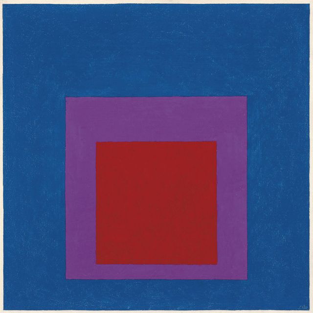 Josef Albers — Этюд в честь Площади: Лазурный