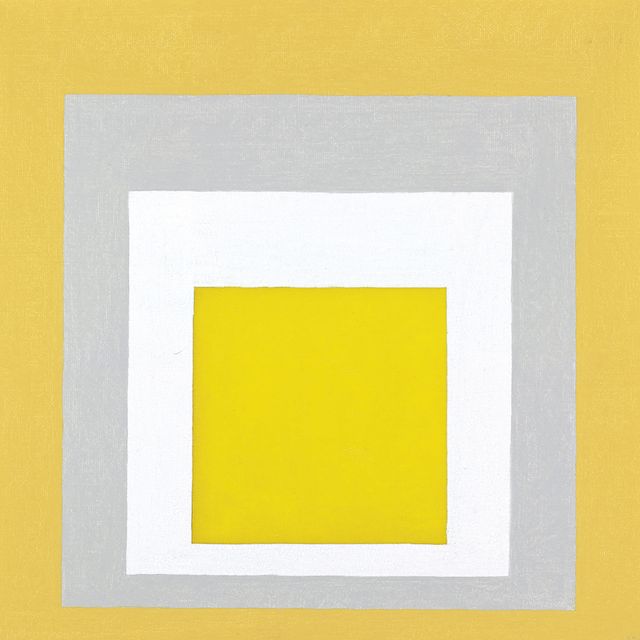 Josef Albers — Дань уважения Квадрату: 2 белых между 2 желтыми