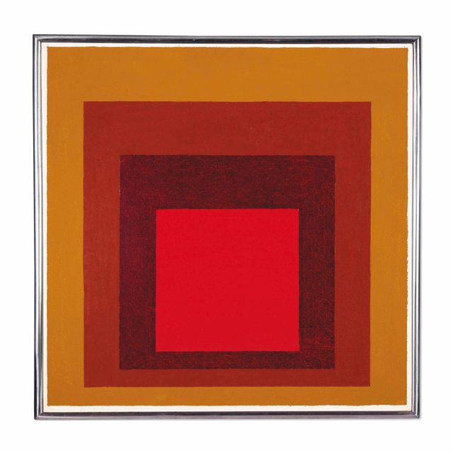 Josef Albers — Этюд в честь Площади: теплые контрасты