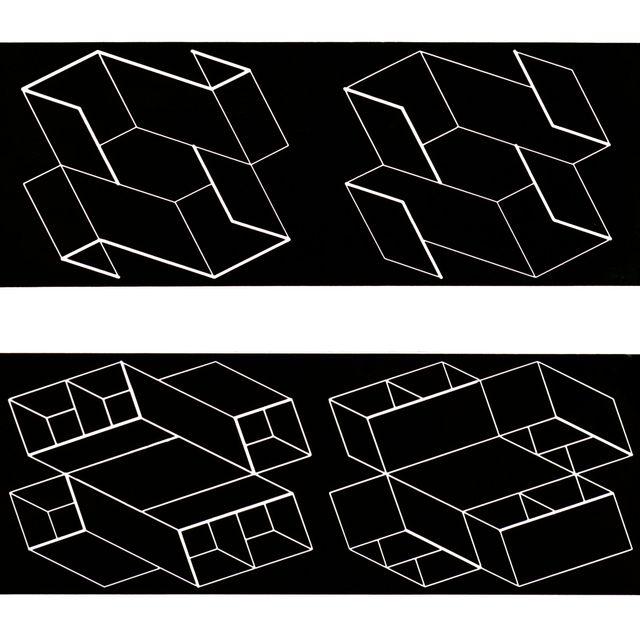 Josef Albers — (i) Структурная группировка: Duo H (ii) Структурная группировка: Duo B