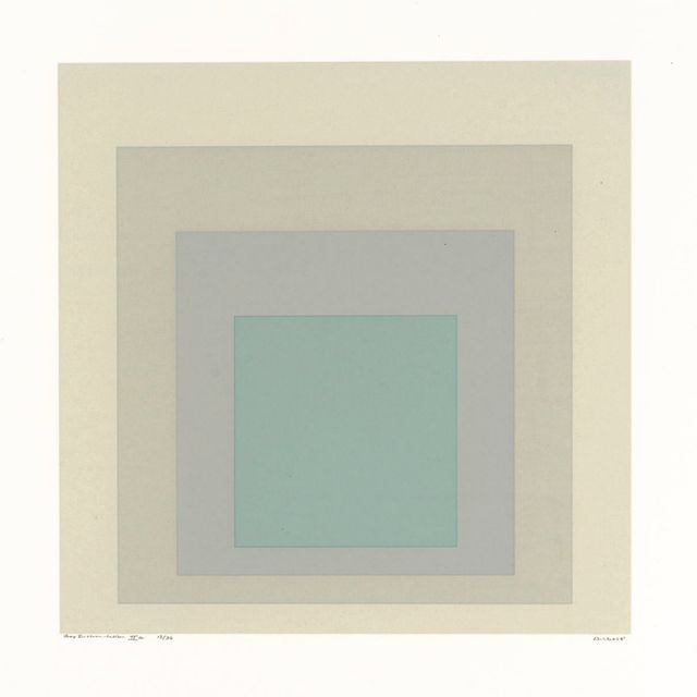 Josef Albers — Джозеф Альберс, Gray Instrumentation II , Tyler Graphics, Маунт-Киско, Нью-Йорк, 1975 (тираж 228 экземпляров)