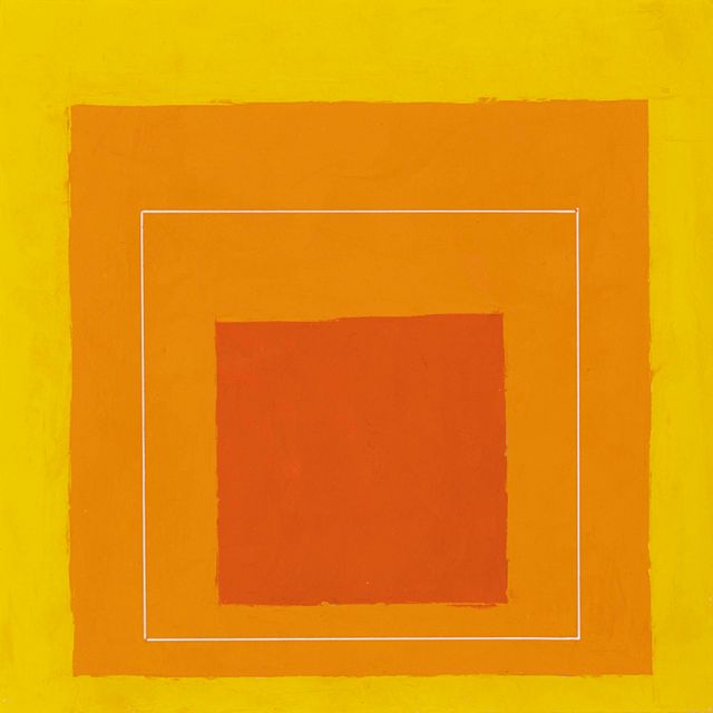 Josef Albers — Исследование для квадрата с белой линией