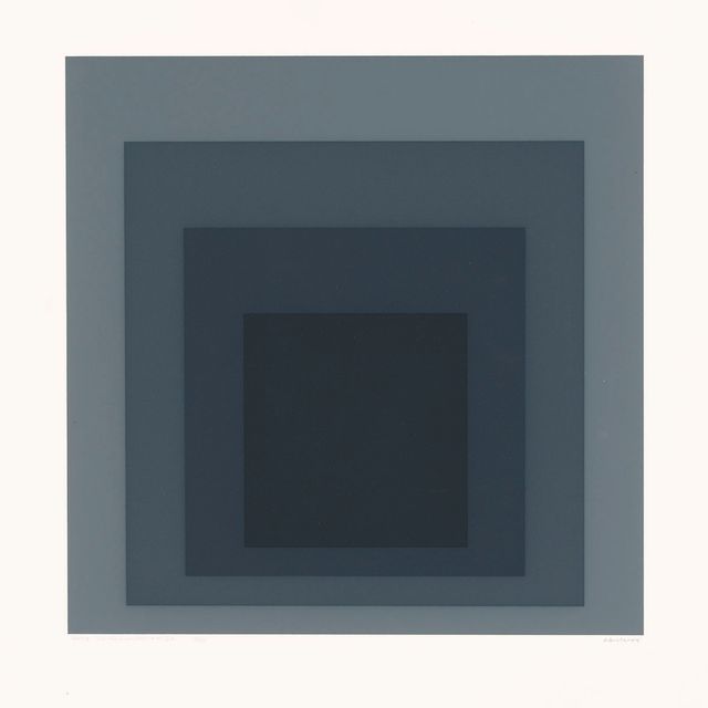 Josef Albers — Джозеф Альберс, Gray Instrumentation I , Tyler Graphics, Маунт-Киско, Нью-Йорк, 1975 (тираж 225 экземпляров)