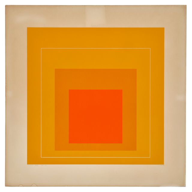 Josef Albers — Квадрат XII белой линии, da: Квадрат II белой линии