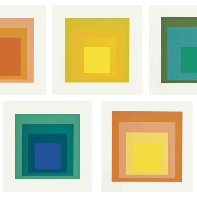 Josef Albers — Пять тарелок, отдающих дань уважения площади