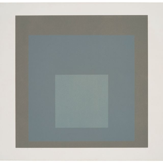 Josef Albers — День + ночь IX, от дня к ночи: Дань уважения Площади
