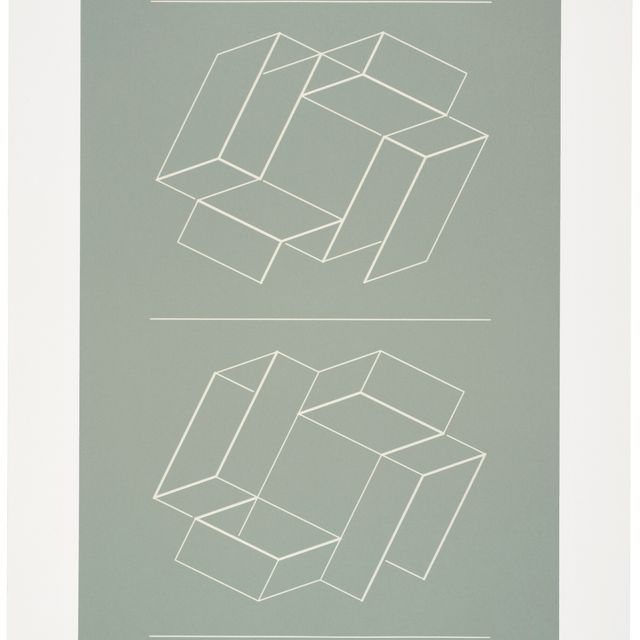 Josef Albers — Белое тиснение на сером фоне (WEG)