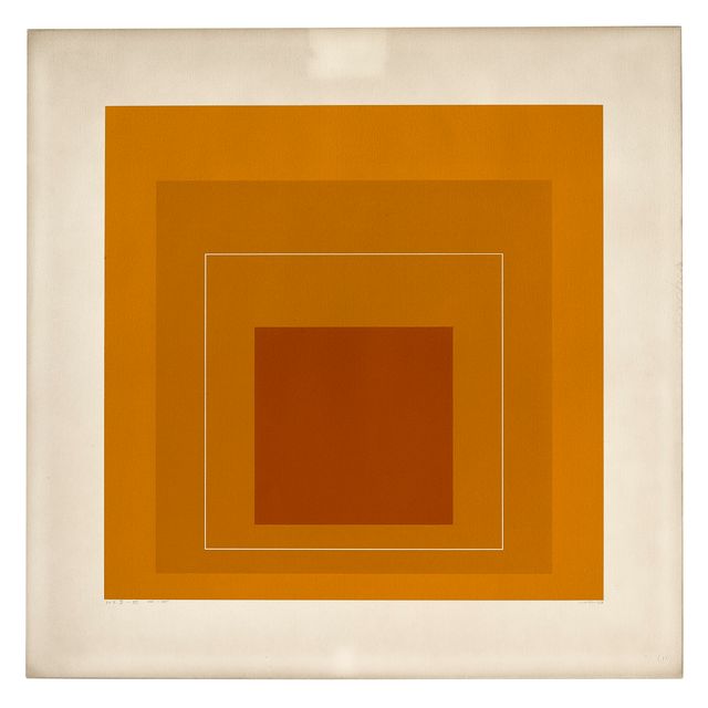 Josef Albers — Квадрат белой линии VI, da: Квадрат белой линии