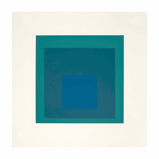 Josef Albers — Синий Напоминающий