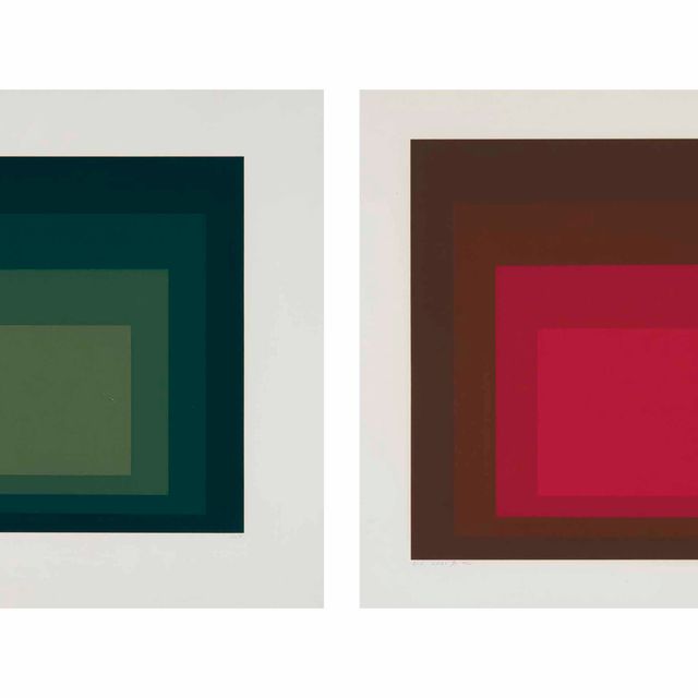 Josef Albers — I-S LXXI a и I-S LXXI b (D. 205 и 205)