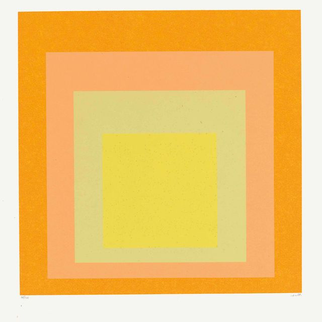 Josef Albers — Дань уважения Карре : одна тарелка