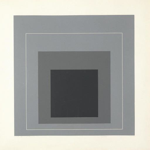 Josef Albers — Квадраты с белой линией (серия II) IX (Данилловиц 172.1)