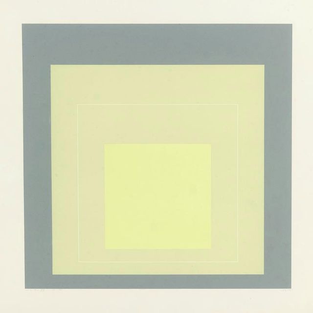 Josef Albers — Белые линейные квадраты VII