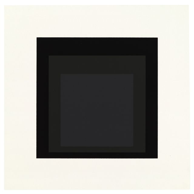 Josef Albers — Поздно, от мягкого края к твердому краю
