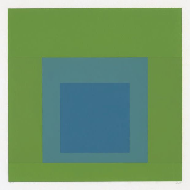 Josef Albers — Домашнее блюдо с карре : одна тарелка (Danilowitz 160,8)