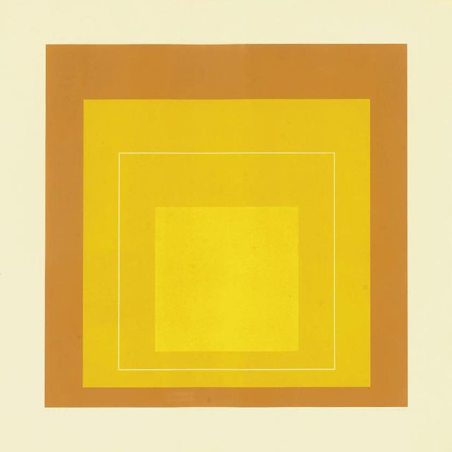 Josef Albers — Белые линейные квадраты X