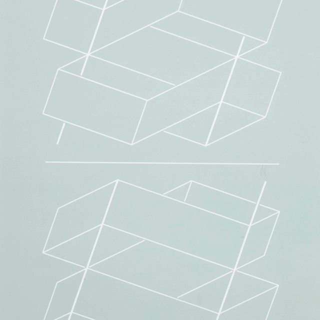 Josef Albers — Белое тиснение на сером фоне (WEG IV)