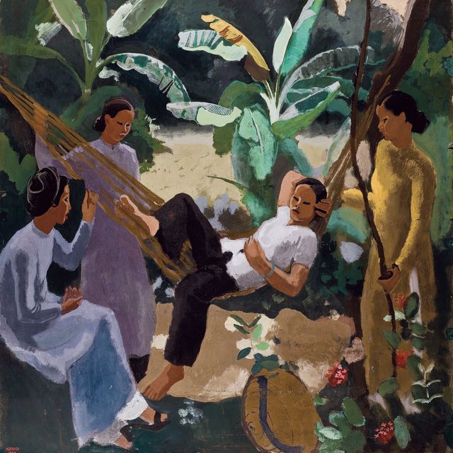 Joseph Inguimberty — Femme au hamac (Женщина в гамаке)