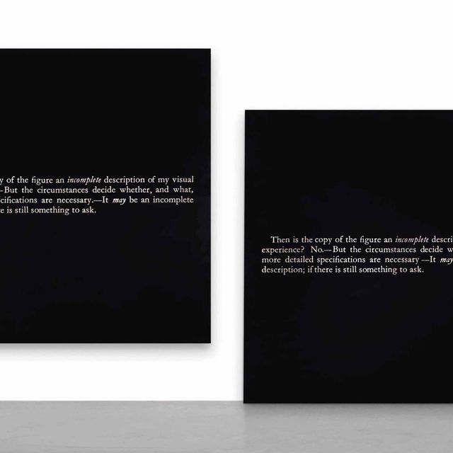 Joseph Kosuth — "Нет номера № 12 (после "Исповеди Августина")"