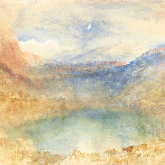 Joseph Mallord William Turner — Лунгернзее в лунном свете, Швейцария